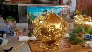 dừa dát vàng trưng tết