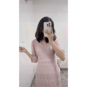 MONELA DRESS KOREAN BRUKAT VINTAGE MIDI FORMAL DINNER GAYS RETRO MUSIM GUGUR LENGAN PENDEK LACE RENDA KOREA LOOK PINK CREAM WHITE