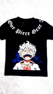 KFS 53 Atasan Baju Kaos One Piece Gear 5 Luffy Dmonkey Anak Laki Laki Perempuan Cotton 30s 1-10 Tahun