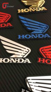 JTS Emblem Honda wings 2PCS Logo Honda Timbul 3D Aksesoris Motor Honda Emblem Honda sayap sepasang kanan dan kiri