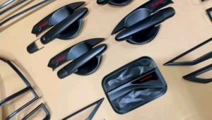 Paket Lengkap Garnish Depan Belakang Outer Handle Tank Cover Avanza Xenia Veloz 2019 2021 Hitam Chrome Carbon