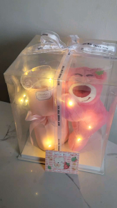 Gấu Dâu LOSTO Set quà tặng Gấu Hoa - HotTrend 2025 - Quà Tặng Dịp  20/10 8/3 Sinh Nhật Valentine 14/2 - Quà Dễ Thương có ảnh thật