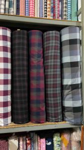 kain katun kotak kotak untuk kemeja gamis [HARGA PER 05 METER]