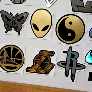 Black Mamba Sticker Decal in Silver Gold & Hologram