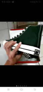 sepatu conv*rse high green
