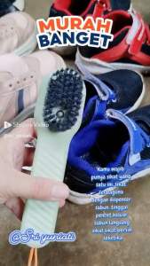 Sikat Sepatu Multifungsi dengan Dispenser Sabun / Pembersih Serbaguna Bulu Lembut