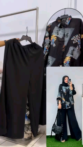 setelan celana katun rayon premium"99"