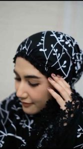 Mukena Dewasa Traveling Motif Printing Ranting Katun Renda