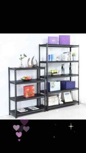 Kệ sắt vlo màu đen trọng tải 70-100kg / tầng  Kệ sắt gài thông minh không cần ốc vít