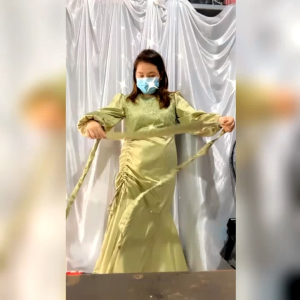 HJ MAXI LAURA GAMIS DUYUNG KOMBY TILE MUTIARA ADA 4 SIZE MLXLXXL