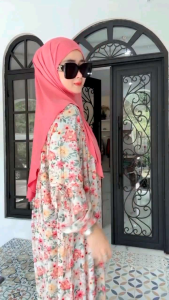 GAMIS SET HIJAB NEW / ASHKIRA DRESS MOTIF RAYON MIX JERSEY / GAMIS SET FREE HIJAB MURAH KEKINIAN MODEL TERBARU / DRESS MUSLIMAH WANITA TERBARU MURAH/ GAMIS LEBARAN TERBARU / GAMIS HIJAB MURAH WANITA / GAMIS BUNGA BUNGA WANITA