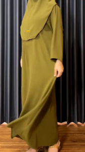 (FREE HIJAB) ABAYA SET BERGO / GAMIS SET HIJAB / ABAYA LEBARAN TERBARU / HOME DRESS SET ABAYA CRINGKEL AIRFLOW