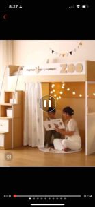 Pre-order childrens theme bunk bed with storage childrens bed boy girl solid wood single bed push and pull bed childrens room