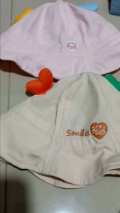 CAE - Topi Anak Perempuan 0-2 tahun Smile Love Bucket Hat Import