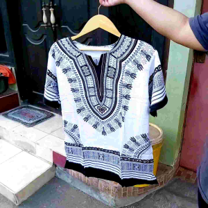Kaos Etnik Dashiki Khas Jogja Bahan Rayon Adem || Kaos Uje Kaos Pantai