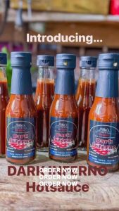 Niko’s Sinamak Dark Inferno Hotsauce 150ml Fliptop Glass Bottle