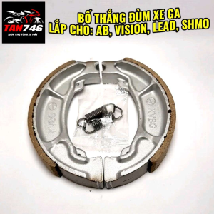 Má phanh cơ Bố thắng đùm cho Air Blade Vision Lead Pcx Sh Mode Vario Ab và nhiều mẩu xe Tay Ga khác của hãng HD
