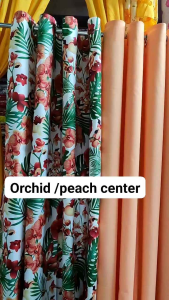 blossom orchid red apricot crush plain katrina ring curtain