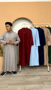 JUBAH PRIA JUBAH GAMIS PRIA MODEL HARAMAIN