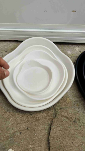 Yayamanin Lucky Fortune Pot Plate Water Catcher Tray | Premium Plastic Saucer for Plant Pots Flower Pots & Gardening