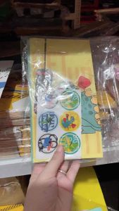 6 pcs Dinosaur Dino Theme Loot Bag Assorted Design Party Supplies Party Packs and Sets Candy Bag Wrapping Bag Candy Box Party Favor