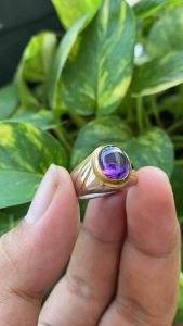 CINCIN BATU KECUBUNG UNGU ASLI SUPER KEREEN