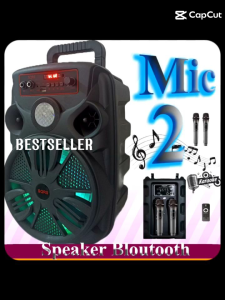 DUO MIC SIAP DUET... SPEAKER BLOUTOOTH BESAR DUA MIC SIAP DUET /SALON BLOTOOTH KARAOKE UKURAN JUMBO