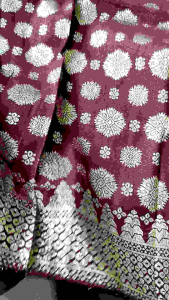 Kain Songket Palembang semi tenun / Bahan songket Premium semi tenun Palembang