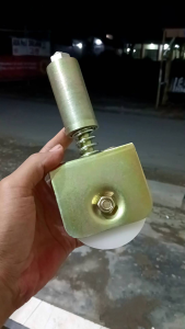 Roda Pagar Sliding Nylon 8cm Double Bearing Siap Pakai