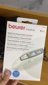 Nhiệt kế điện tử đo Tai Trán Beurer FT65 của Đức độ chính xác cao 1-5 giây có chức năng cảnh báo Sốt