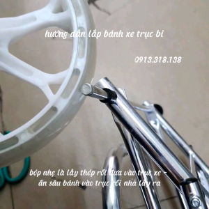 Bánh Xe Thay Thế ( 1 chiếc )Cho Xe kéo đi chợ đa năng xe đi chợ có giỏ