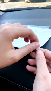 ผ้าปูพิมพ์แผ่นสูญญากาศ ติดป้ายภาษี พรบ แบบสูญญากาศ ติดกระจก ใส สินค้าพร้อมจัดส่ง