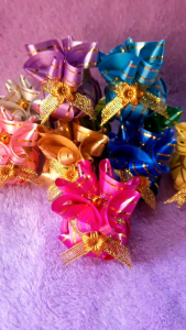 โปรยทานถุงเรียกทรัพย์ คละ 10 สี (ตัวเปล่า) แพ็ค 50 ชิ้น