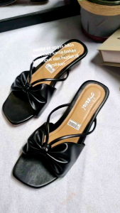 Sendal kekinian Cokop Slobong Hak 3cm Anti licin Sol karet SNDALW HARMI>BM 303