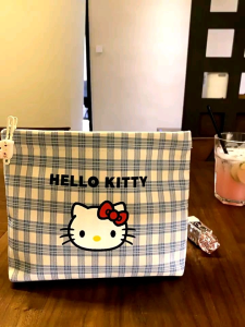 Hello kitty cosmetic bag pouch storage bags makeup bag coin earphone travel