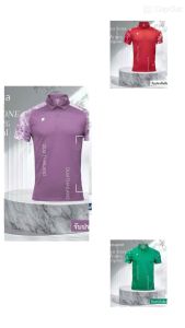 เสื้อโปโลEgo TT-001เปล่า แต่งแขนลายมัดย้อม ใสได้ทั้ง ชาย-หญิง