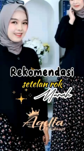 Aqilla Dress Abaya wanita ceruty babydoll gamis lebaran 2025