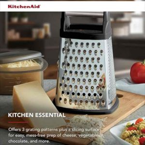 KitchenAid Authentic/Original Box Grater with Covered Container Black