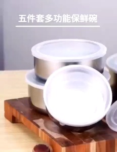 Rantang 5 Susun Stainles / Fresh Box Set Stainless Steel Lunch Box Tempat Penyimpanan Makanan Lauk