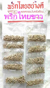 พริกไทยเม็ดขาว แบบแผง แผงละ 10ซอง พริกไทย พริกไทยเม็ด พริกไทยขาว