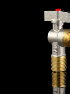 Faucet High Flow Ball Valve All Copper Hot And Cold Water 4 Points Water Stop Switch (Never Rust)Copper Tee Ball Valve Valve Inlet Angle Valve Water Heater Large Flow Angle Valve