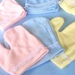 Waslap Jari 3 Pcs waslap mandi bayi Handuk Tangan Mandi Bayi Lembut Murah Terjamin
