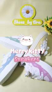 SHOES BY TIRA Merry kitty sneakers tali/sepatu sekolah anak dan dewasa/sepatu hello kitty dewasa/sneakers untuk sekolah SDSMPSMA/sepatu sekolah/sepatu main