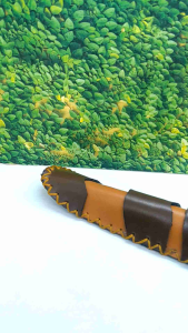 Sarung kulit once pipa cangklong UK 17cm C103