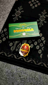 Sarung Donggala A1 Katun Hitam Motif Manggis