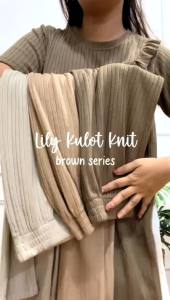 DISKON BELI 1 GRATIS 1 Briana Knit Pants / Celana Kulot Premium Tebal Highwaist / Celana Panjang Wanita / Korean Loose Pants Trousers Wanita