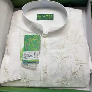 Baju Koko almia mt panjang lengan polos / / almia bahan licin / almia dus hijau