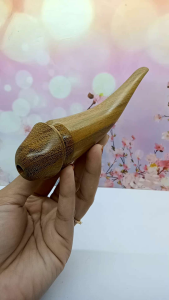 once pipa kayu kelor emas model model unik 15 cm B176