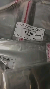 PLASTIK OPP 8X10 TEBAL 20 MIC PLASTIK KEMASAN KUE/ RISOL/ DONAT
