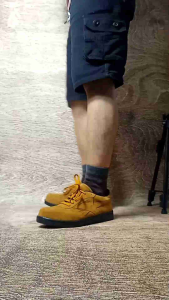 Sepatu Safety low Pria Kasual Tali Ujung Besi